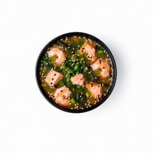 Miso supp lõhe ja krevettidega