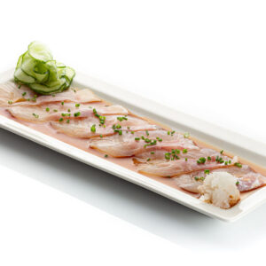 Sea bass usuzukuri sashimi