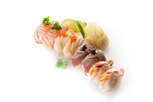 Aburi nigiri assortii 8tk