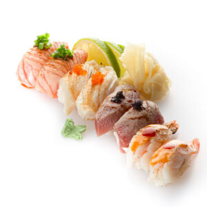 Aburi nigiri assortii 8tk