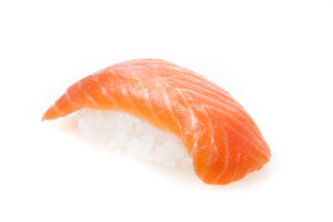 Smoked salmon nigiri