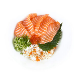 Chirashi with salmon