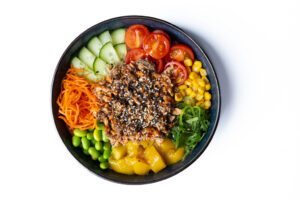 Poke teriyaki lõhega